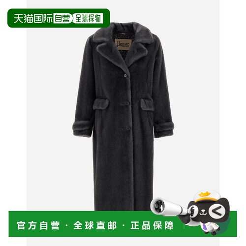 1h可退 香港直邮HERNO 女士大衣 GC000545D127399480 AW2025 黑色