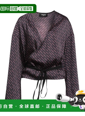 香港直邮Dsquared2 二次方 女士 上衣 black黑色 舒适时尚