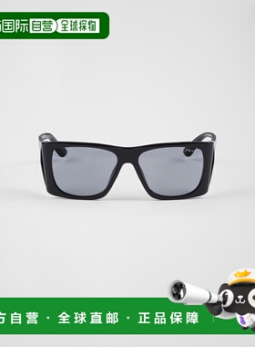 自营欧洲直邮Prada普拉达 女士无烟煤灰醋酸纤维字母标识太阳眼镜