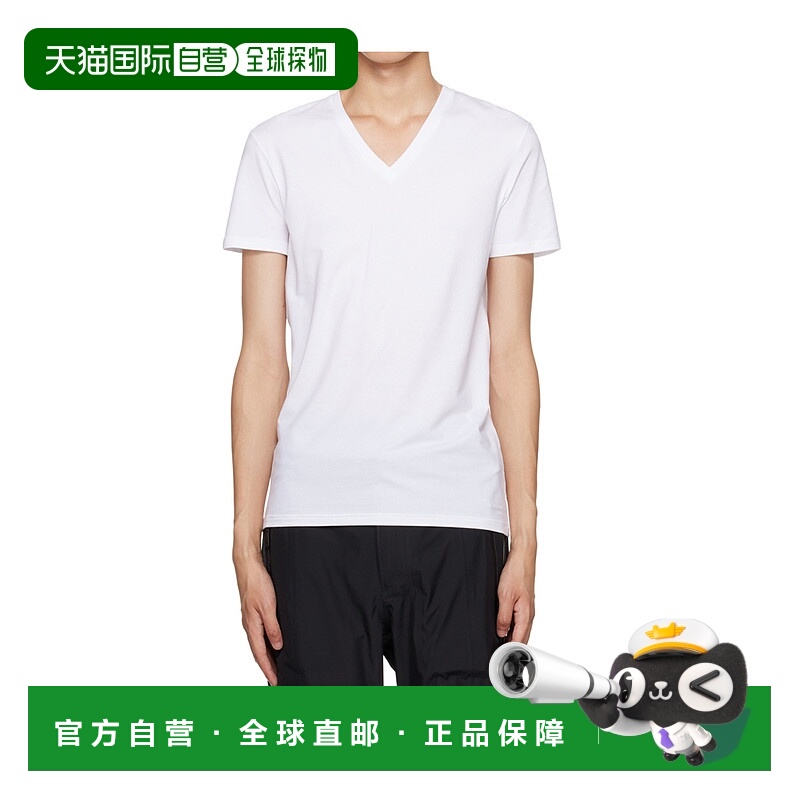 【99新未使用】香港直邮Zegna V 领短袖 T 恤 N2M800090杰尼亚