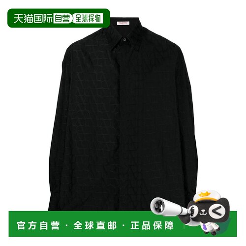 【99新未使用】香港直邮Valentino 徽标长袖衬衫 4V3ABR959VC男装