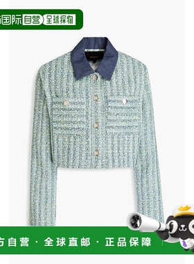 香港直邮Maje 女士 短款金属感花呢夹克 MFPVE00541MULTICOLORE