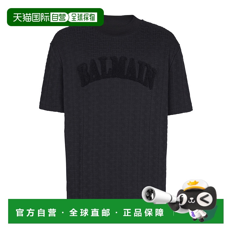 香港直邮Balmain 字母图案T恤 GH1EG200GF48