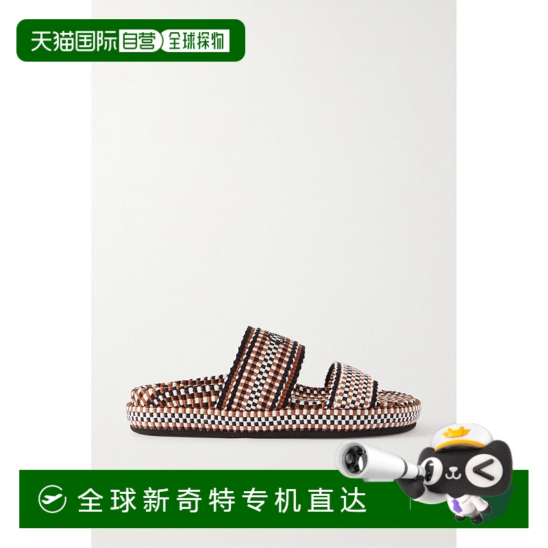 1h可退 香港直邮Chloe 蔻依 女士 Rori 编织棉凉拖 CHC23A914E4