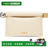 香港直邮Jacquemus 手拿包 女士 The 1h可退 Carre 灰白色 Rond