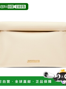 1h可退 香港直邮Jacquemus 女士 灰白色 The Rond Carre 手拿包 2