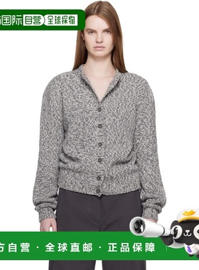 1h可退 香港直邮magda butrym 女士 灰色 Classic Marled 开衫 27