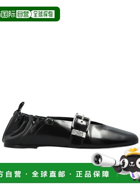 香港直邮Ganni 圆头芭蕾舞鞋一脚蹬 B1020054