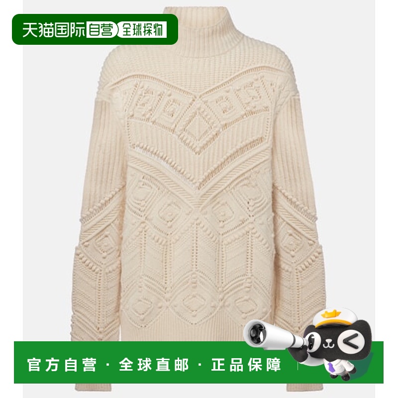 1h可退 香港直邮Loro Piana 诺悠翩雅 女士 La Plagne 羊绒毛衣