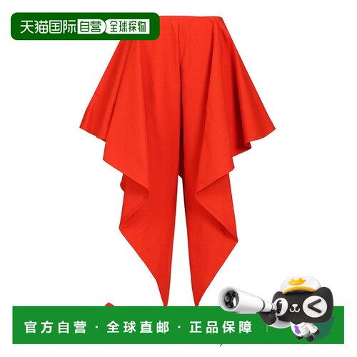香港直邮ALAIA 女士休闲裤 AA9P1364W112C319 SS2026 橙色 Panell