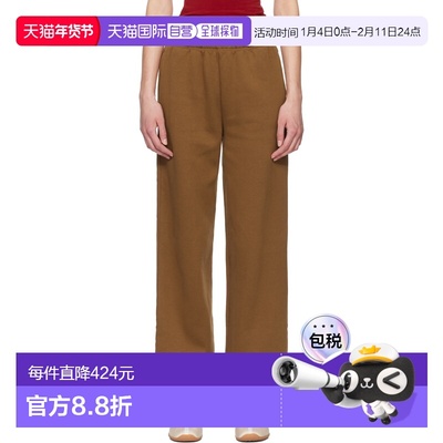 1h可退 香港直邮SKIMS 女士 棕色 Cotton Fleece Classic Straigh