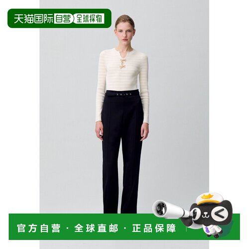 自营欧洲直邮Claudie Pierlot 女士T1码米白色针织蝴蝶结连体衣