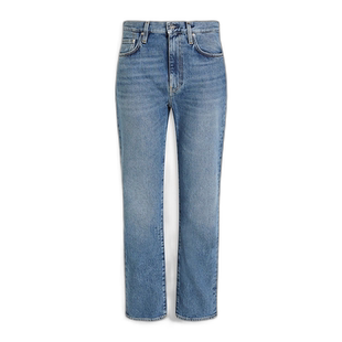 1h可退 香港直邮TOTÊME 女士 高腰直筒牛仔裤 221237741SIZECL32