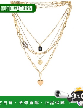 香港直邮Amber Sceats  多层吊坠项链 ASN1692G metal金属色 舒适