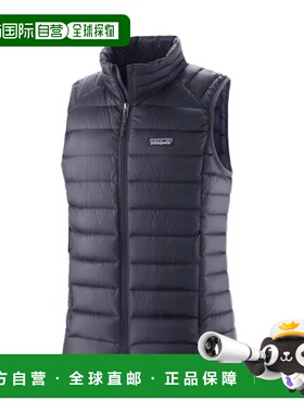 自营欧洲直邮PATAGONIA DOWN SWEATER女士灰蓝色再生尼龙羽绒马甲