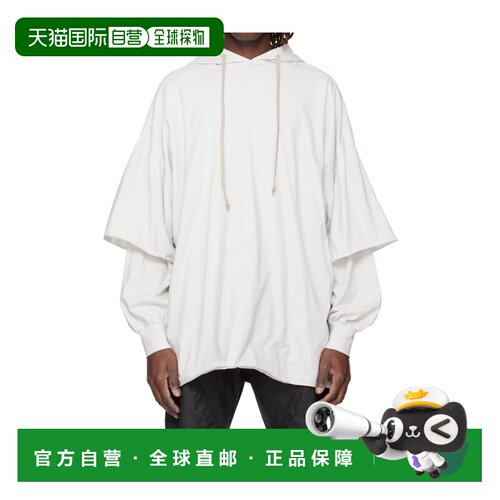 香港直邮RICK OWENS 男士针织衫 SS2026 DU01F4271RN51白色短袖