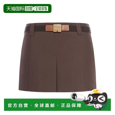 1h可退 香港直邮Miu Miu 缪缪 女士 GONNE PANAMA 半身裙 MG2485S
