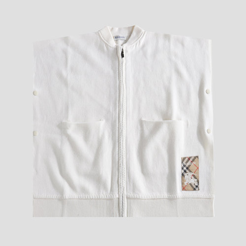 香港直邮BURBERRY 毛巾沙滩巾 8104355B9130 SS2025 米白色