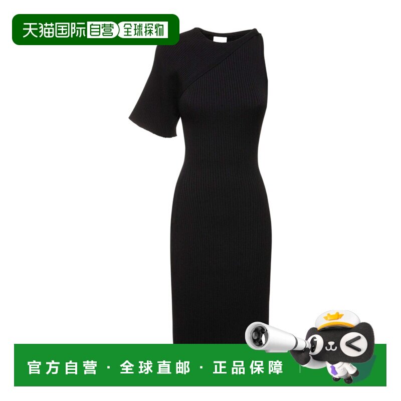 香港直邮Courreges 不对称连衣裙 323MR0203FI0001包臀裙性感