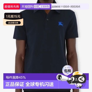 T恤透气日常休闲 棉质蓝色上装 1h可退 欧洲直邮burberry博柏利男士