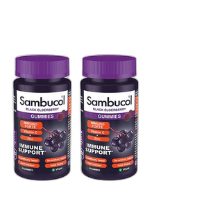 欧洲直邮英国Sambucol善倍康黑接骨木软糖VC锌抵抗力提高免疫植物