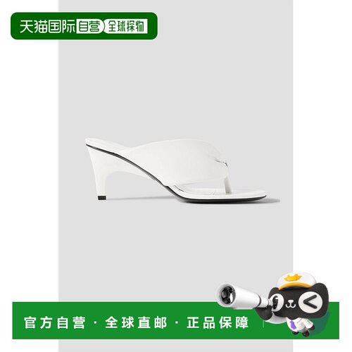 香港直邮The Attico 女士 Rem 填充棉皮质凉拖 247WS756L001WH