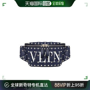 99新未使用 香港直邮Valentino 华伦天奴 女士 logo铆钉腰包