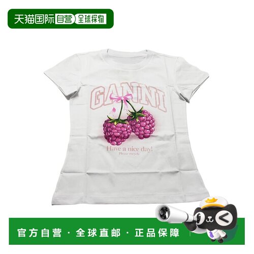 欧洲直邮ganni 女士 上装T恤短袖