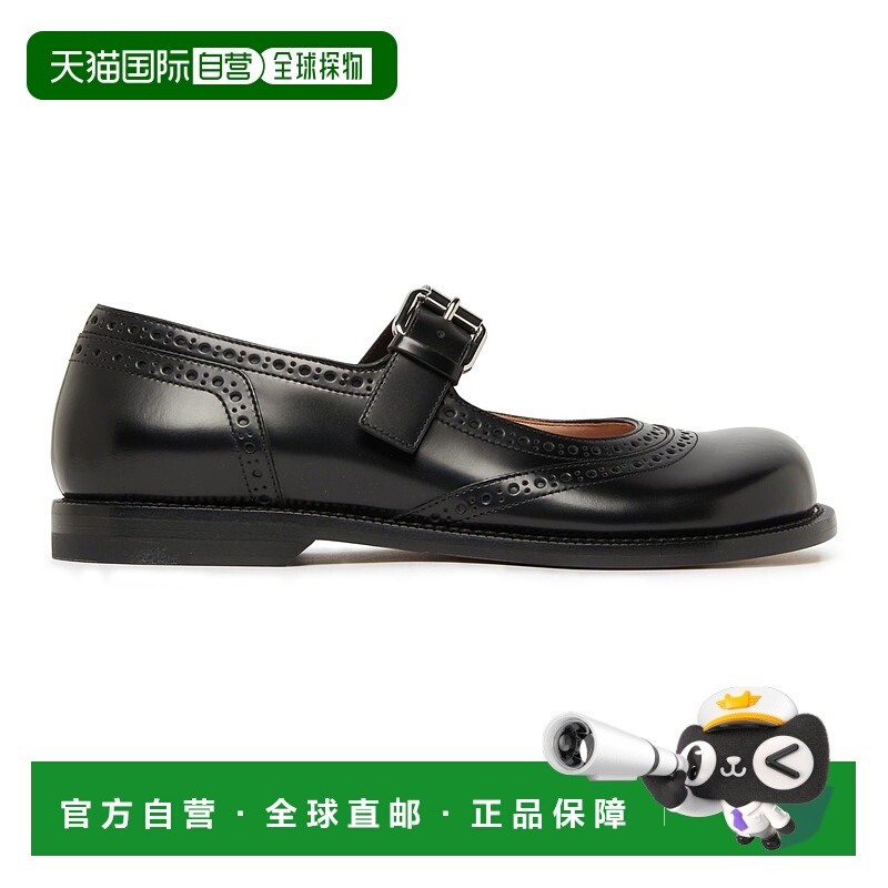 1h可退 香港直邮LOEWE 罗意威 女士 Campo 玛丽珍鞋 WMFQ2BLKSI36