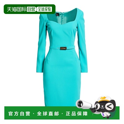 1h可退 香港直邮Pinko 品高 女士 中长连衣裙 green绿色 舒适时尚