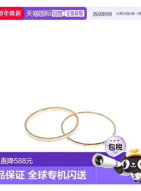 香港直邮Coach 圆形手环两件套装 37463839GLD蔻驰珐琅手镯新款