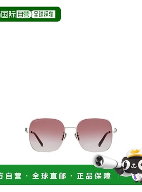 1h可退 香港直邮Gucci 中国新年系列方形镜框太阳眼镜 859540I333