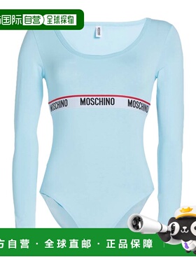 1h可退 香港直邮Moschino 莫斯奇诺 女士 内衣连体衣 blue蓝色 舒