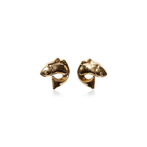 美国直邮Jacquemus 女士 Les Boucles Poisson Copper-Brass 耳环