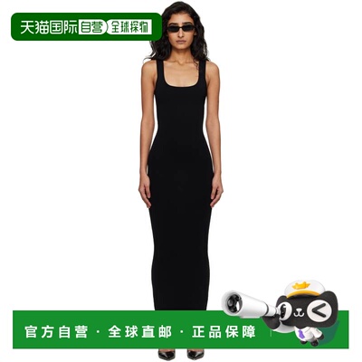 1h可退 香港直邮Entire Studios 女士 黑色方领连衣裙 ESSS26DR03