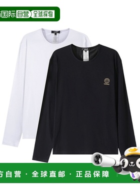 香港直邮Versace 印花圆领T恤两件套 AU101971A10011A225E范思哲