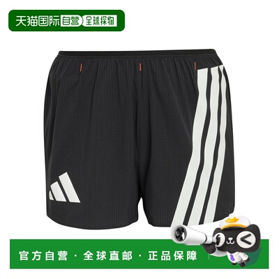 自营欧洲直邮Adidas阿迪达斯 Terrex女士黑色聚酯纤维跑步短裤