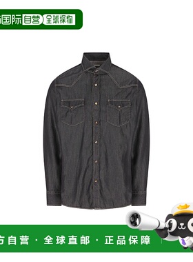 香港直邮Brunello Cucinelli 布内罗 古奇拉利 男士 黑色衬衫 MR6