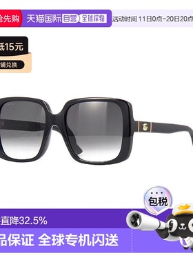 自营欧洲直邮GUCCI古驰 镜腿侧面logo标识板材镜架 方形 太阳眼镜