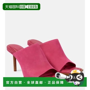 女士 非对称绒面革凉拖高跟鞋 Les Carre Rond 香港直邮Jacquemus