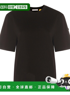 香港直邮moncler 女士 黑色棉质T恤 K24038C0000189AUG999