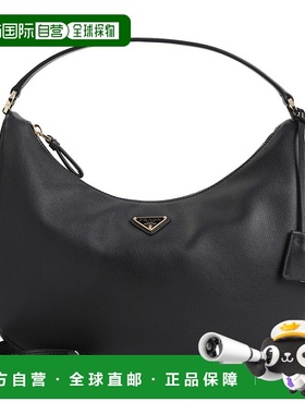 1h可退 香港直邮Prada 普拉达 女士 黑色小牛皮包包 1BC273VOOO2C