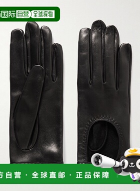 香港直邮valentino 华伦天奴 女士 黑色皮革手套 7W2GBA00LDU