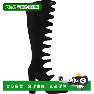 1h可退 香港直邮Saint Laurent 圣罗兰 女士 镂空过膝靴 5296870L