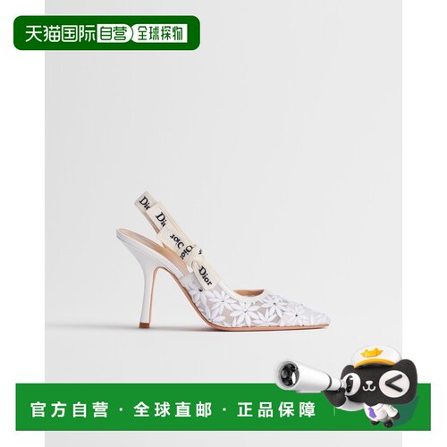 自营欧洲直邮Dior迪奥 J'Adior女士Dior Daisy图案露跟高跟鞋单鞋
