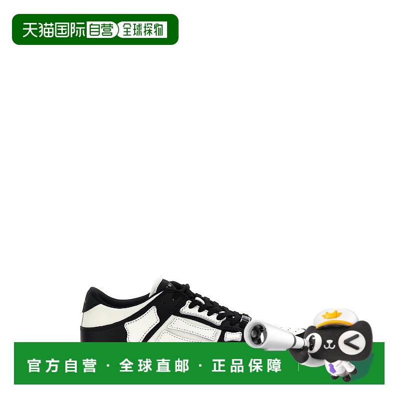 1h可退 香港直邮AMIRI 女士 'Skel Top Low' 运动鞋 AWFOSR1081BL