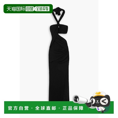 香港直邮Tom Ford 汤姆 福特 女士 挂脖剪口薄纱拼块庞特布睡裙 A