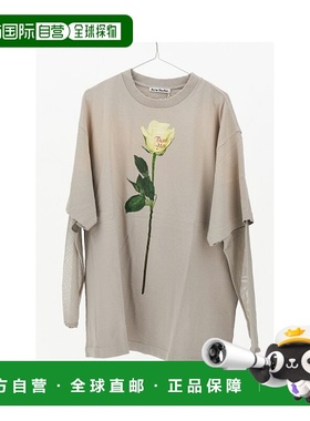 1h可退 香港直邮Acne Studios 艾克妮 女士 and Polos T恤浅灰色T