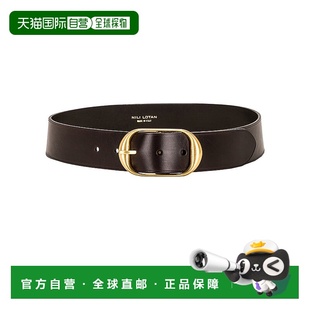 1h可退 香港直邮NILI LOTAN 女士 Nili 深褐色古旧铜制皮带 B0001