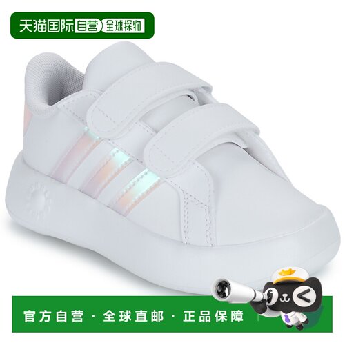 欧洲直邮adidas 女孩鞋 低帮板鞋 白色 冬天 GRAND COURT 2.0 CF